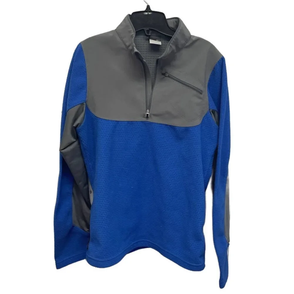 Nike Sphere Thermal Mens Small Half Zip Long Sleeve Athletic Pullover w Pockets
